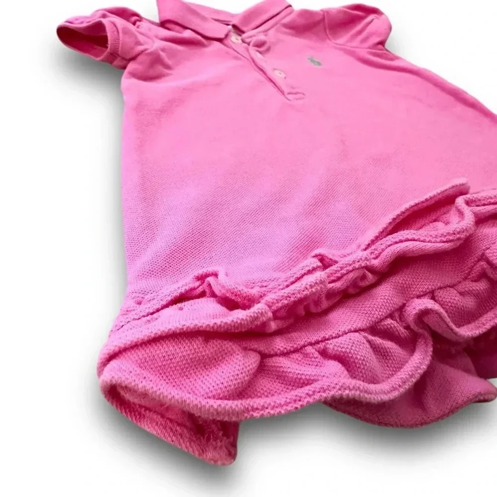 Ralph Lauren | Ruffled Polo Dress (6 mos) 🩷
